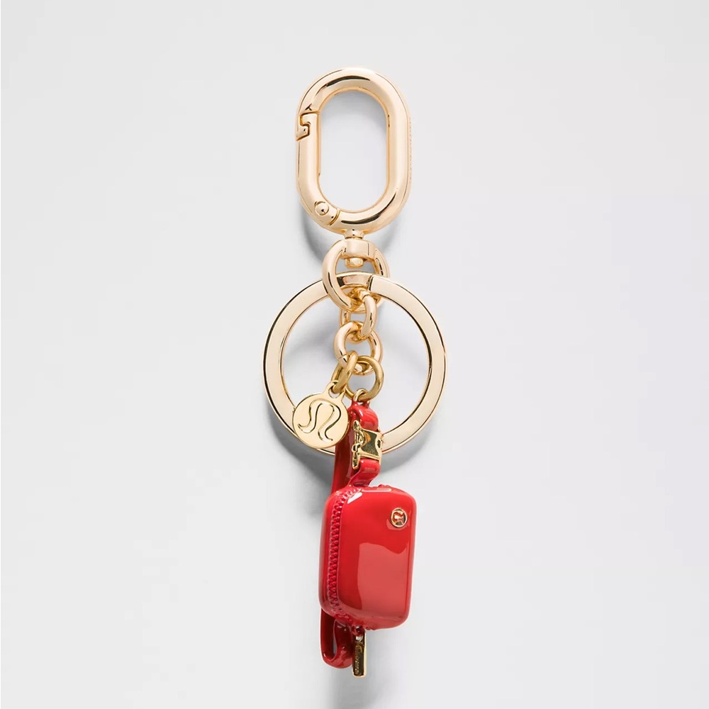 Lululemon Everywhere Belt Bag Charm Keychain- Spiced Chai/Rose Gold